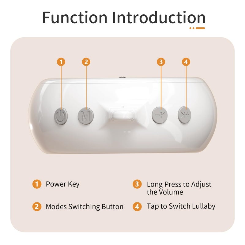 FEISIKE Baby Crib Mobile Arm with Music Box Spin Motor 23 Inch Volume Control 3 Modes(Turn & Music Turn Only  Music Only) Nursery Decor Hanger Holder for DIY Clamp Mobile 35 Lullabies 30 Min Auto-Off - Image 5